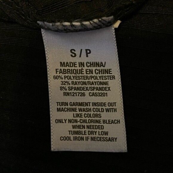 Cape Juby Black Ribbed Lace Up Dress Size Small - Picture 4 of 4